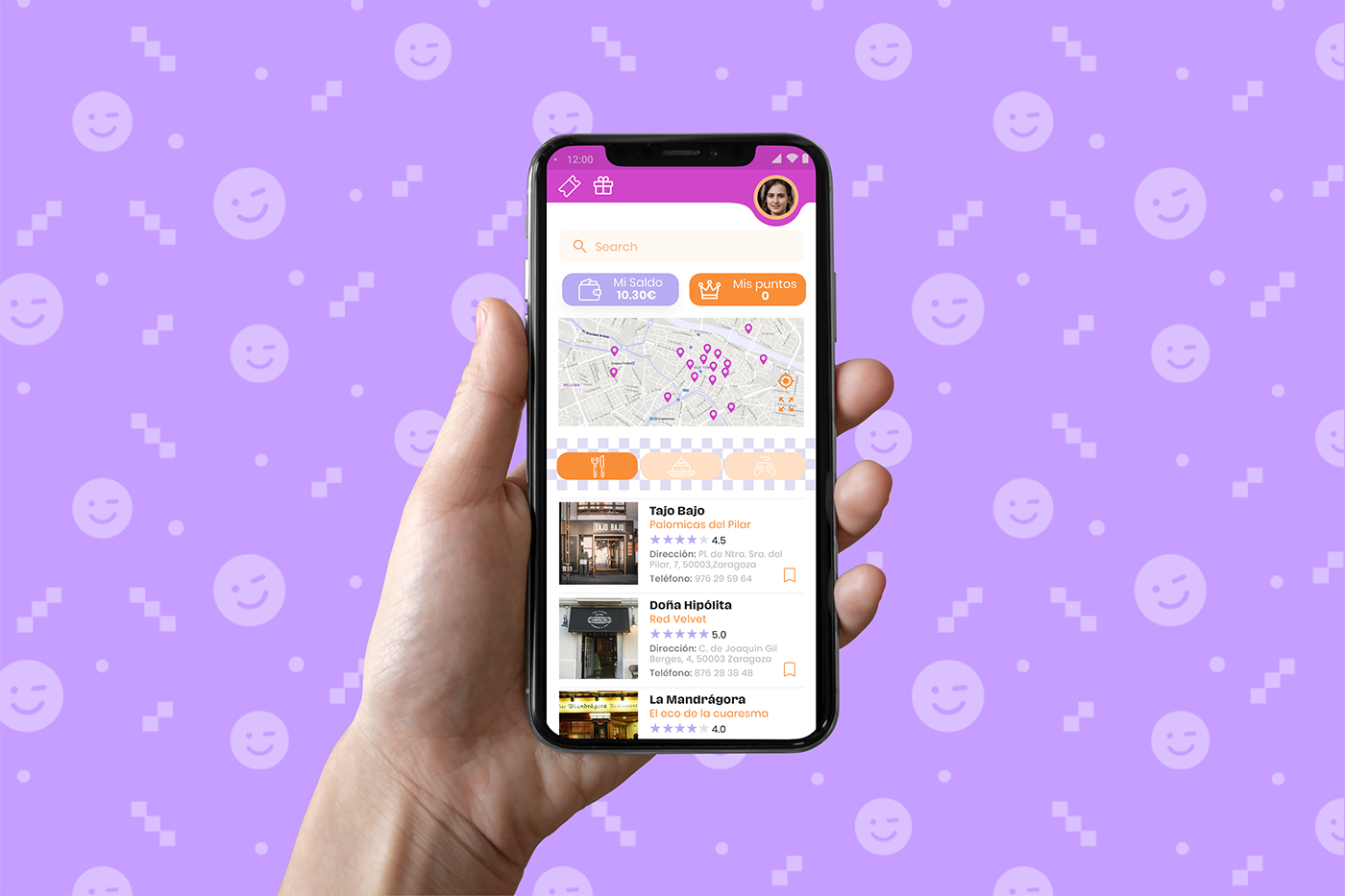 Ñam&Co App — Pantallas de la aplicación